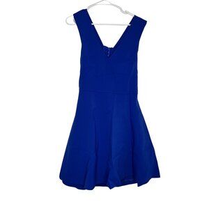 Felicity And Coco Bianca Back Cutout Fit And Flare Cobalt Blue Dress XL